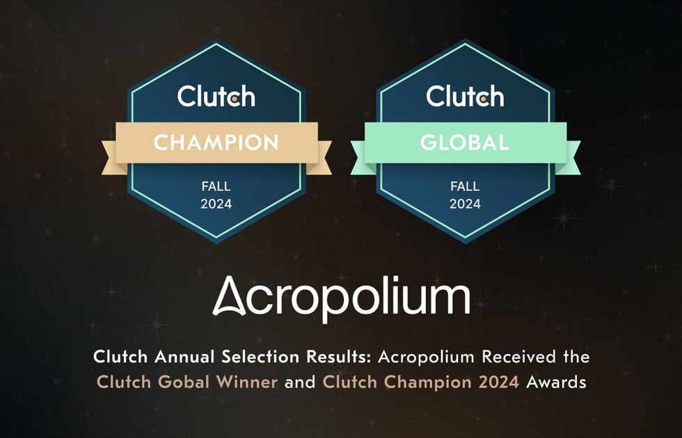 Acropolium Stands Out as the Global Award Winner and Clutch Champion for 2024