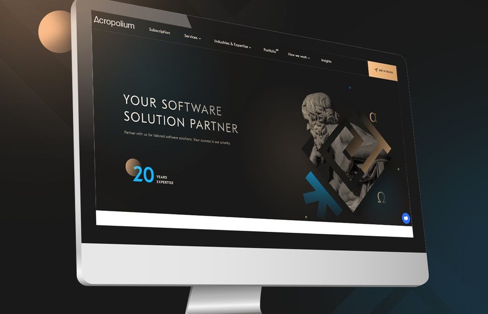 Acropolium complex software solutions main page.