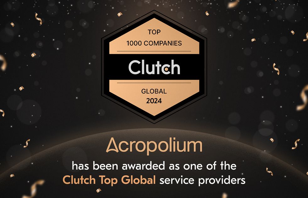 Acropolium Has Been Named a Clutch 1000 Business Provider in 2024