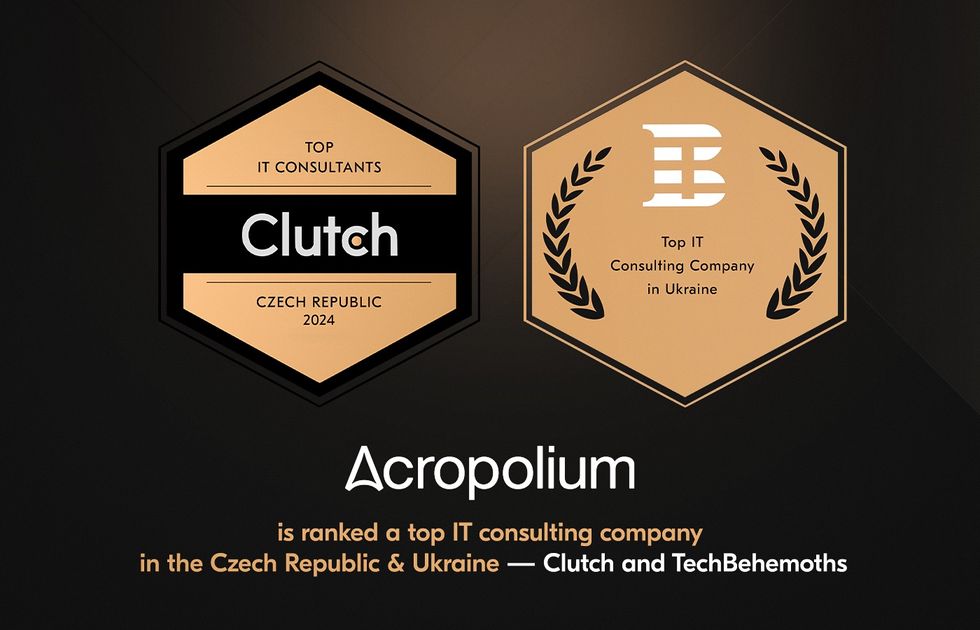 Acropolium is a top IT consulting company according to Clutch and TechBehemoths 