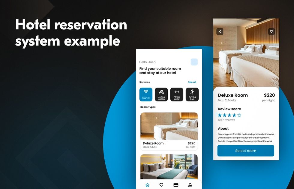 Hotel reservation booking system example