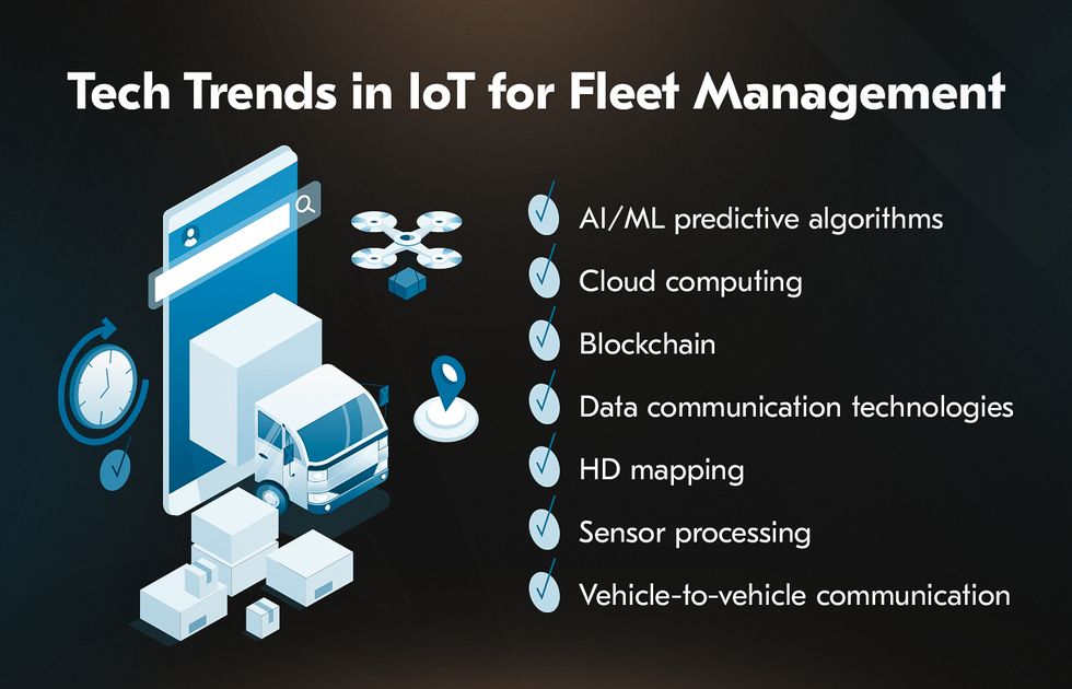 tech trends in IoT solutions for fleet management