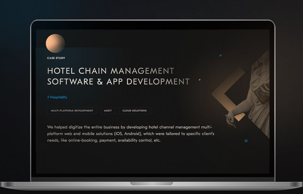 Hotel chain management software and app by Acropolium.