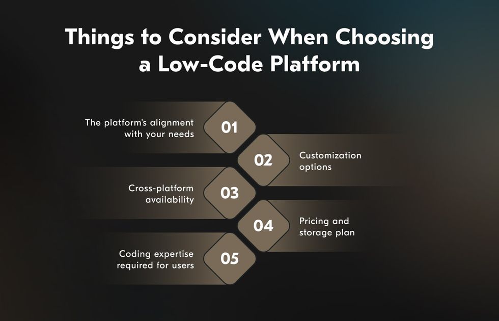 tips for choosing a platform for low-code mobile apps