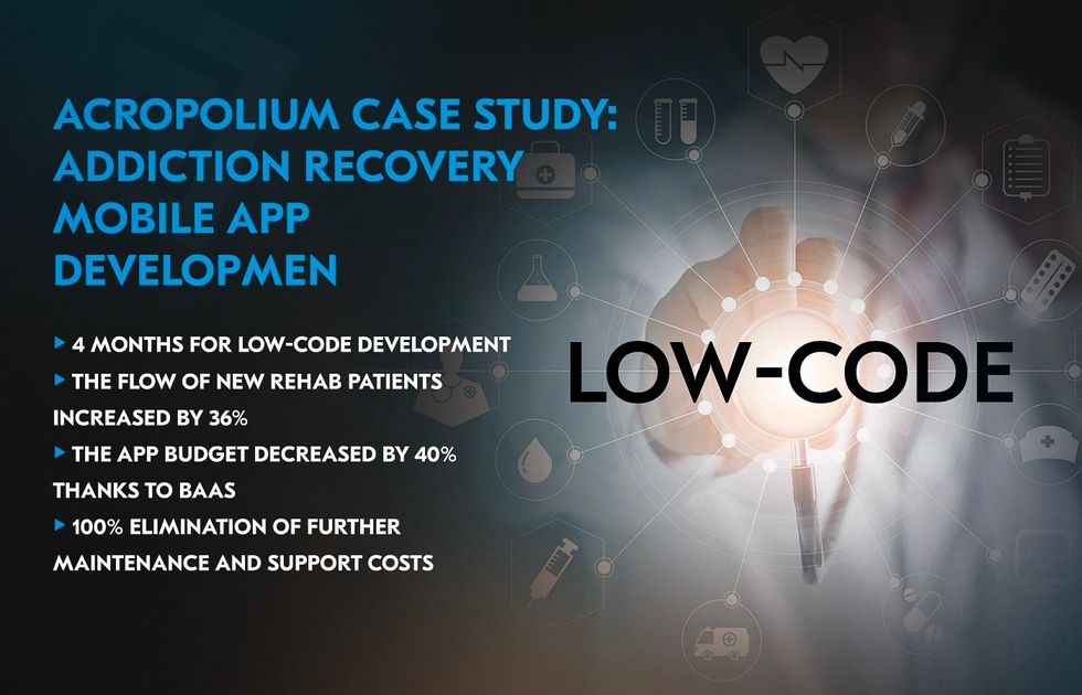 Low code healthcare app results