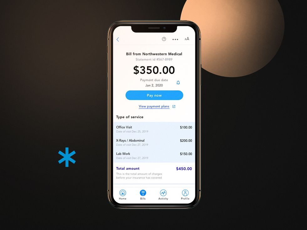 Medical billing app example.
