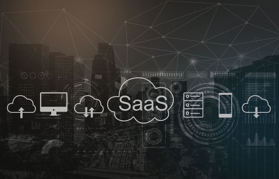 The size of the SaaS market, 2015-2022.