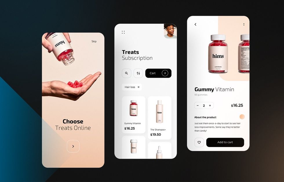 Pharmaceutical mobile application example.
