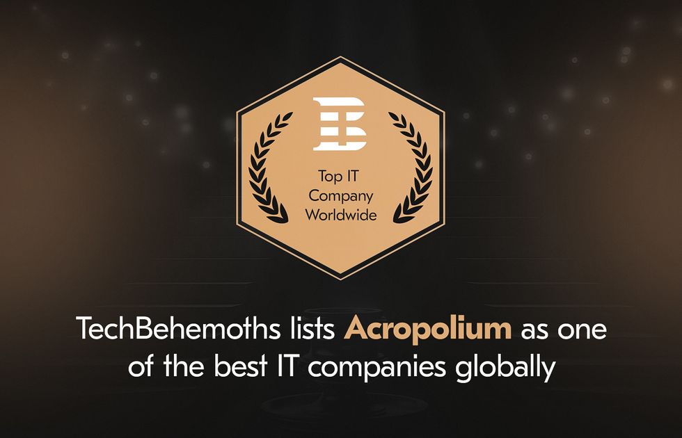 Acropolium Rated as a Top IT Company Worldwide — TechBehemoths