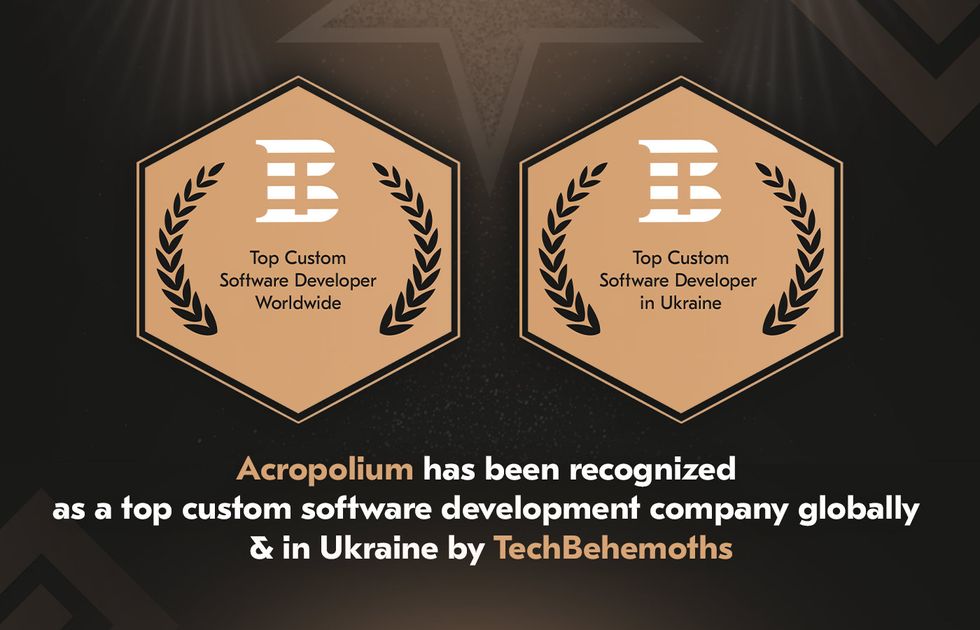 Acropolium is a Top Custom Software Development Company Worldwide — TechBehemoths