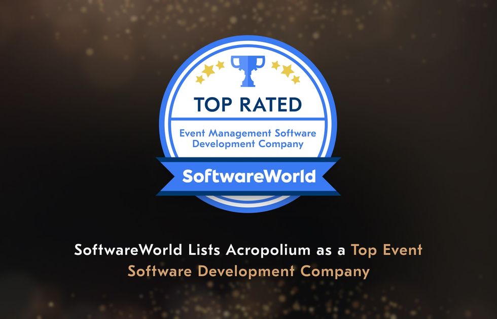 Acropolium is One of the Top Event Software Development Companies: SoftwareWorld