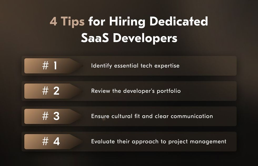 tips to choose a dedicated SaaS development team