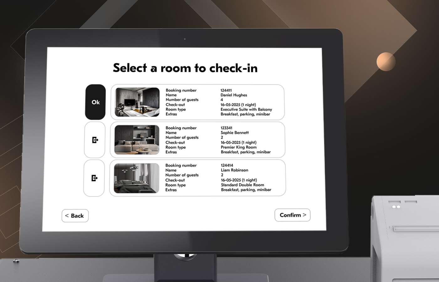 developing a self-service check-in system in hotel businesses