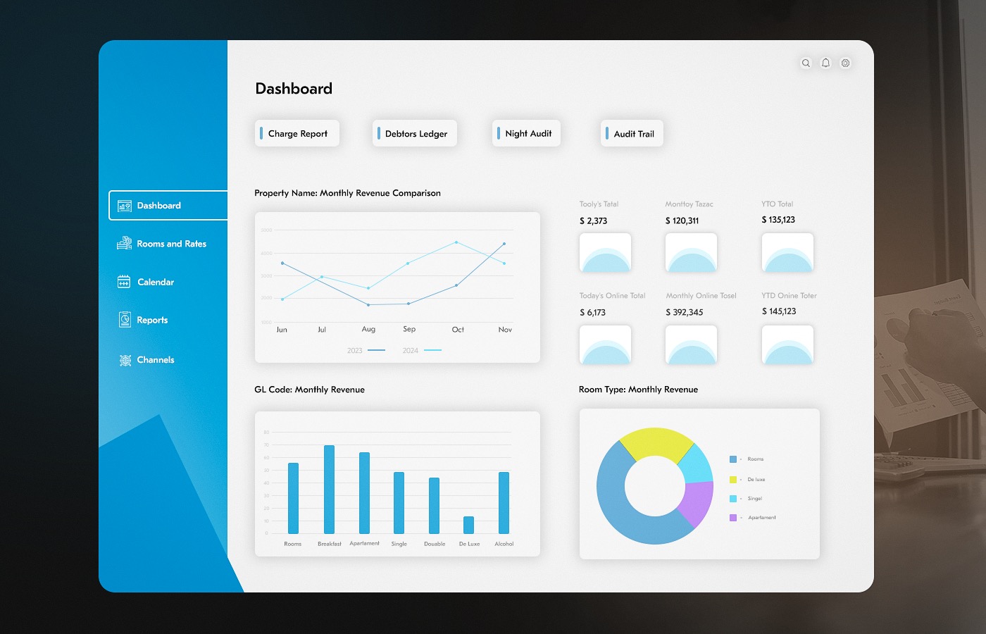 hotel revenue dashboard development by Acropolium