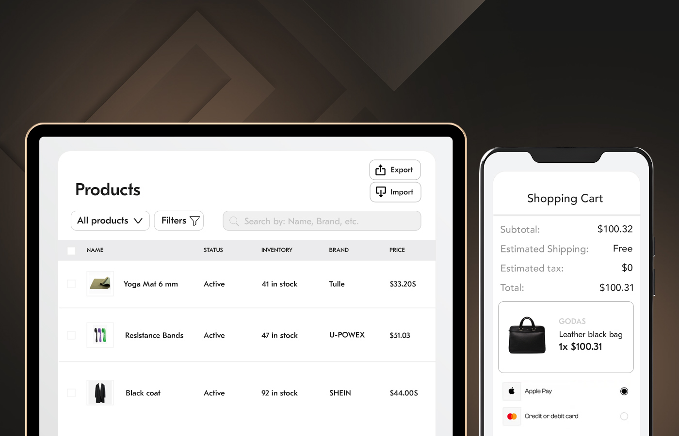 ecommerce data migration & modernization interface
