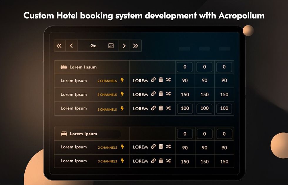 Acropolium's booking engine for hotels
